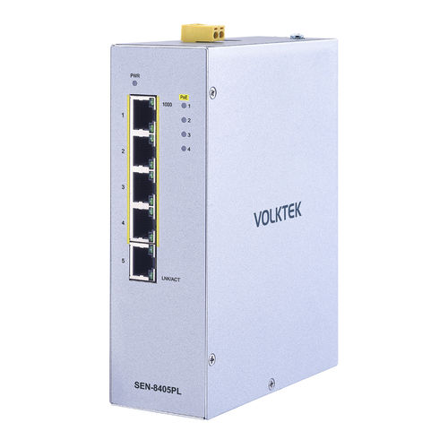 Ethernet-Switch / managed - SEN-8405PL-24V - Volktek - smart / 5 Ports / Netzwerkschicht 2
