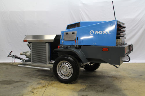 Anhängermontierte Betonpumpe - VM20CL - AM3P Projection - für Baustelle / Diesel