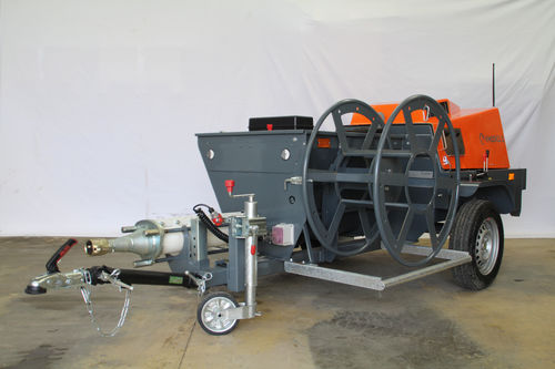Anhängermontierte Betonpumpe - VM20CL.E - AM3P Projection - für Baustelle / Diesel