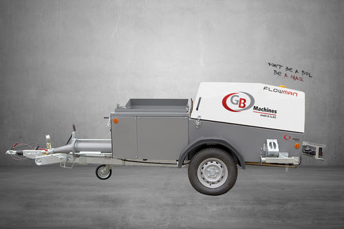 Estrichförderer auf Sattelschlepper - FLOWMAN - GB Machines - Diesel