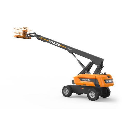 Teleskoparbeitsbühne auf Rädern - STL-22J - Changsha Skyboom Heavy Industry - dieselbetrieben / für Schiffswerften / für Baustelle