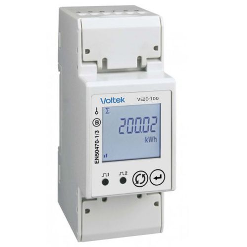 MID-zertifizierter elektrischer Energiezähler - VE2D-100 series - Voltek Energy Limited - einphasig / für DIN-Schiene / RS-485