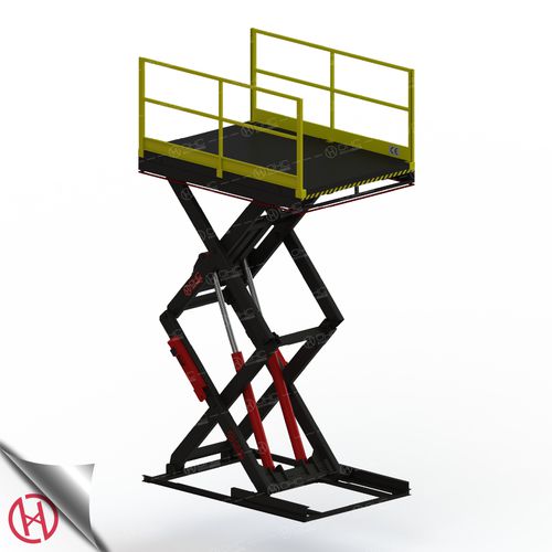 Festinstallierte Scherenarbeitsbühne - OHC LIFT - hydraulisch