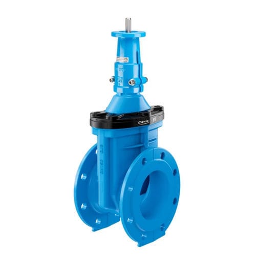 Segmentschütz - 4000ELE3 - Hawle - mit Handrad / elektrisch betrieben / für Wasser