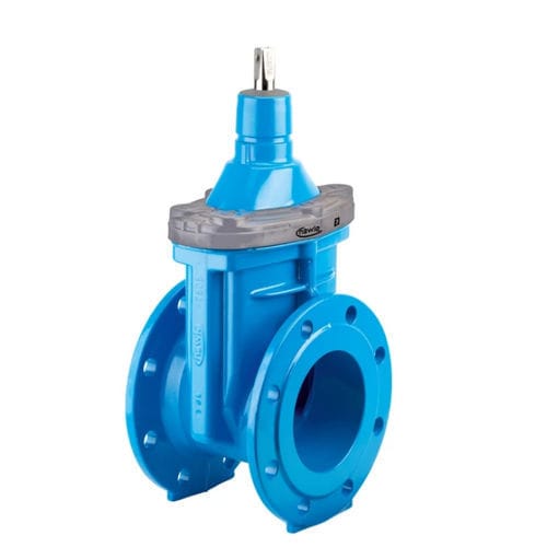 Segmentschütz - 4002E3 - Hawle - mit Handrad / für Meerwasser / Flansch
