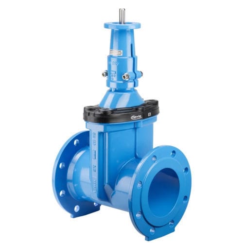 Segmentschütz - 4700ELE3 - Hawle - elektrisch / für Wasser / Flansch