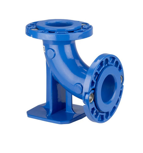 Hydraulikanschluss - 5044 - Hawle - Flansch / Entenfuß Krümmer / Eisen