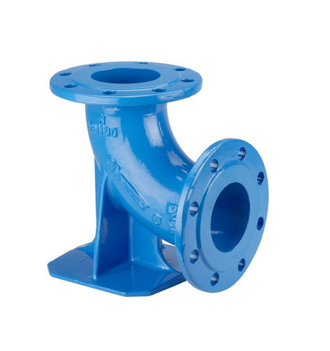 Hydraulikanschluss - 5049 - Hawle - Flansch / Entenfuß Krümmer / Eisen