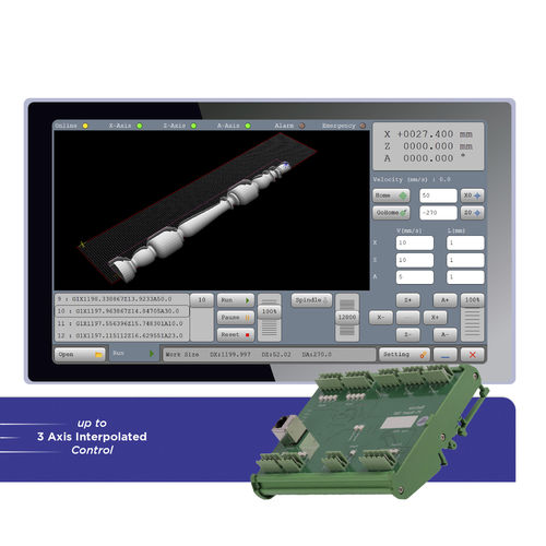 Software-Schnittstelle / CNC - XZA-Woodturning - Radonix Technology - 4-Achs / für Drehmaschinen / Für Dreh-Schleifzentrum