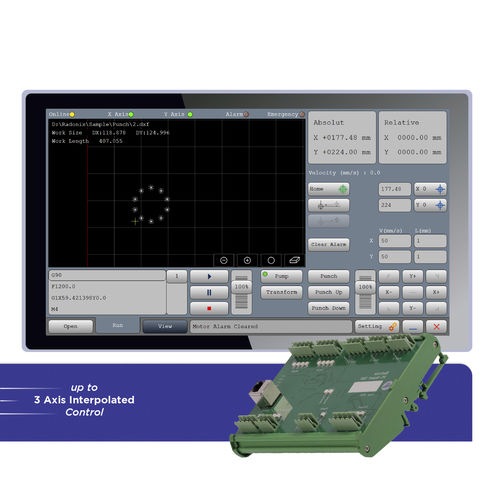 Software-Schnittstelle für CNC-Prägemaschine - XY Punch - Radonix Technology - 2-Achsen