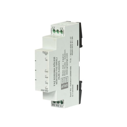 Schutzrelais für Phasenverlust - FAZ series - Grup Arge Energy and Control Systems - Phasenfolge / für Phasen-Asymetrie / AC