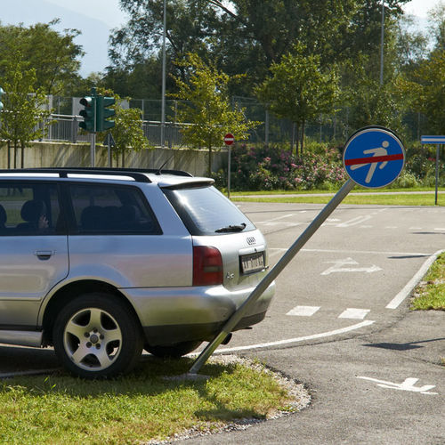Flexibler Sicherheitszeichen - Augustaflex - Saedi Srl - Pflicht / für Baustellen / Warnschutz
