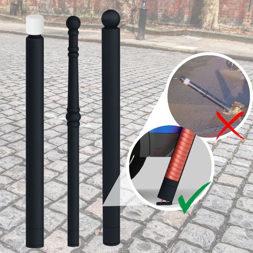 Flexibler feststehender Poller - Saedi Srl - Stahl / zum parken
