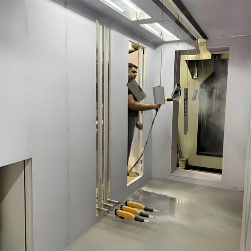 Geschlossene Pulverbeschichtungskabine - Xiangyang Jingtu Anti corrosion Materials Co., Ltd - offen / für Einzelteile / für schwere Lasten