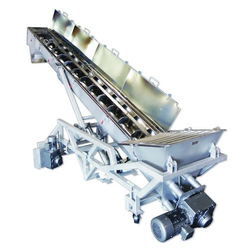 Schneckenförderer - Mepaco / Apache Stainless - schräg / Transport / auf Rädern