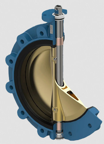 Absperrklappe - BVS - Flowrates - manuell / Steuerung / für Wasser