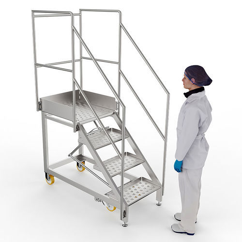 Edelstahlleiter - 513/006503-USA - CM Process Solutions LLC - Plattform / mobil / versenkbar