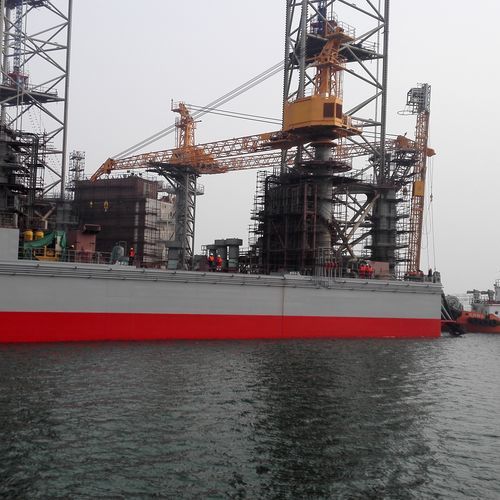 Kran für Offshoreanwendung - TAIYUAN HEAVY INDUSTRY CO.,LTD - festinstalliert / Teleskop / Ausleger