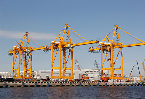 Portalkran für Container - TAIYUAN HEAVY INDUSTRY CO.,LTD - mit Gummireifen