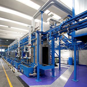 Automatische Produktionslinie für Oberflächenvorbearbeitung - Tecnofirma SpA