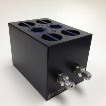 Kalibrierungs-Verteilerblock - CM1  - QROMETRIC - Mehrweg / Aluminium / für Gas