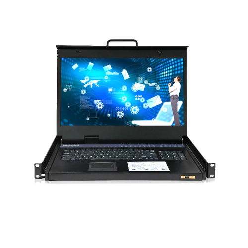 KVM-Switch / Rack - RGD-KVM-1908HCI-CAT5 - Key Technology Rugged System Limited - mit Tastatur / digital / mit LCD-Bildschirm