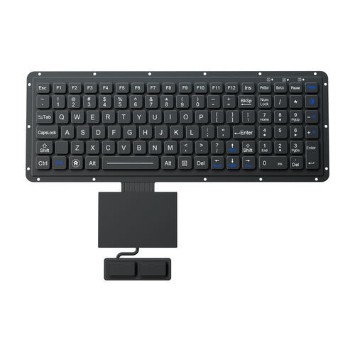 Einbaufähige Tastatur - K-TEK-M315KP-FN-BL-FC-KC+TP85-DML+2K - Key Technology Rugged System Limited - mit mechanischen Tasten / 2 Maustasten / 102 Tasten