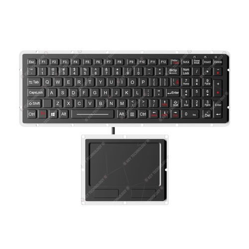 Desktop-Tastatur - K-TEK-M327KP-FN-BL-NV-151B-DWP+M127TP - Key Technology Rugged System Limited - mit mechanischen Tasten / 101 Tasten / 2 Maustasten