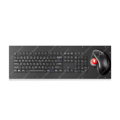Einbaufähige Tastatur - K-TEK-V530-OTB-KP-FN-SC-BL-BT - Key Technology Rugged System Limited - mit scissor switches / 104 Tasten / Trackball