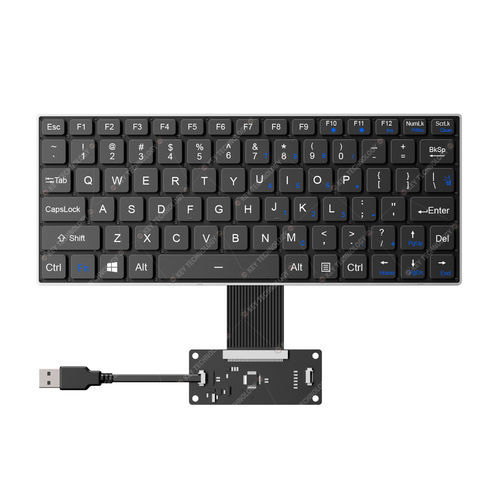 Einbaufähige Tastatur - K-TEK-V268-FN-BL-FC-SC-ML-DWP - Key Technology Rugged System Limited - mit scissor switches / 80 Tasten / für die Transportindustrie