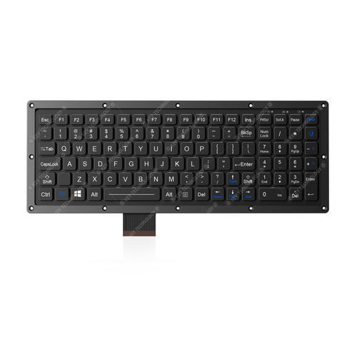Einbaufähige Tastatur - K-TEK-M315KP-FN-BL-FC-KC-DM-EP - Key Technology Rugged System Limited - Kohlenstoffkontakt / 102 Tasten / für die Transportindustrie