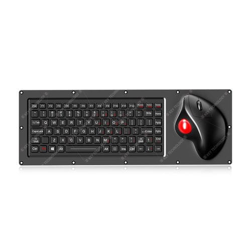 Desktop-Tastatur - K-TEK-M425-OTB-FN-BL-BT-NV-151B - Key Technology Rugged System Limited - Kohlenstoffkontakt / 3 Maustasten / 87 Tasten