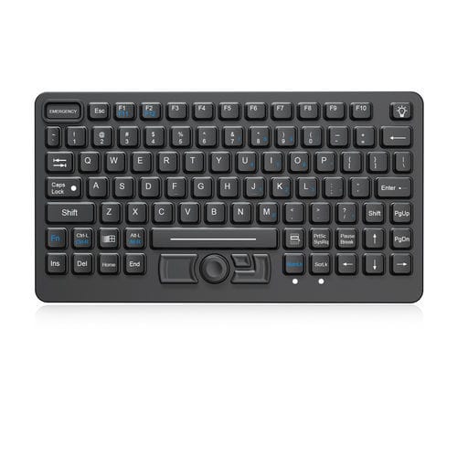Desktop-Tastatur - K-TEK-M282-DHP-FN-ML-IK-OEM - Key Technology Rugged System Limited - Kohlenstoffkontakt / 3 Maustasten / 89 Tasten