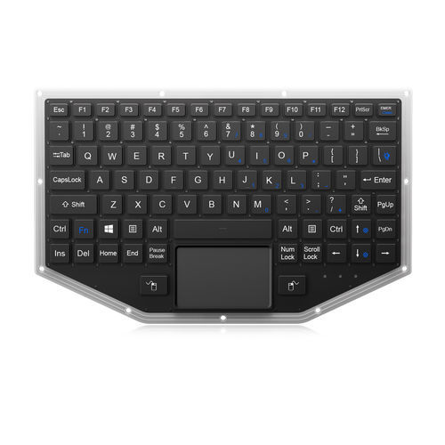 Einbaufähige Tastatur - K-TEK-V277TP-FN-BL-FC-PR-ML-DWP - Key Technology Rugged System Limited - mit scissor switches / 2 Maustasten / mit FN-Taste