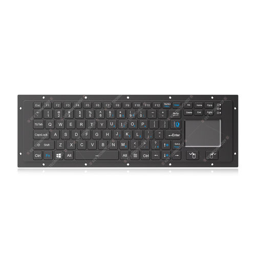 Konsole Tastatur - K-TEK-V369TP-FN-BL-FC-SC-ML-AL-DWP - Key Technology Rugged System Limited - mit scissor switches / 2 Maustasten / 88 Tasten
