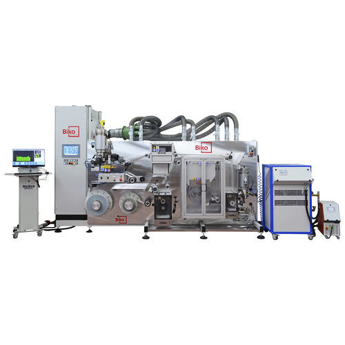 Epoxidharz-Beschichtungssystem - MK-EPX-180 - Biko Meccanica Srl - für Schleifmittelbeschichtungen / für schmales Band / UV-Polymerisierungssystem
