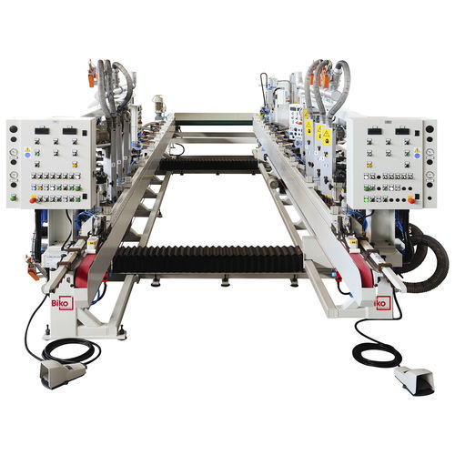 2-Stationen-Doliermaschine - TWIN - Biko Meccanica Srl - kontinuierlich / für Schleifleinen / für Schleifpapier