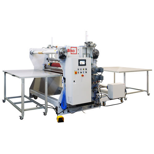 Walzmaschine für Gewebe - LM-WR - Biko Meccanica Srl - für Kunststoff-Folien / Schaumstoffbögen