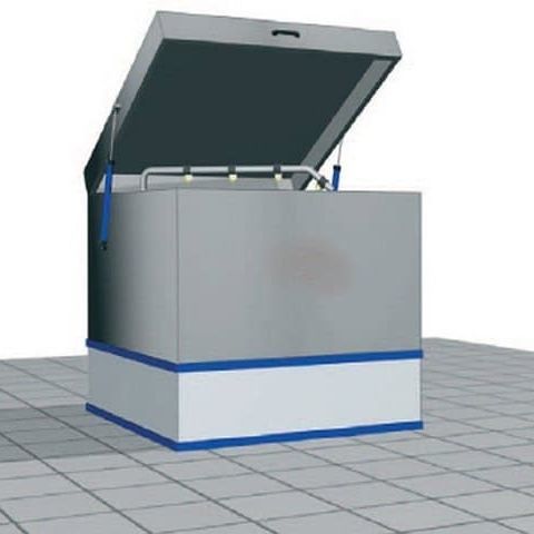 Wasser-Waschanlage - INDUSTRIE SYSTEMES - Edelstahl / Drehkorb