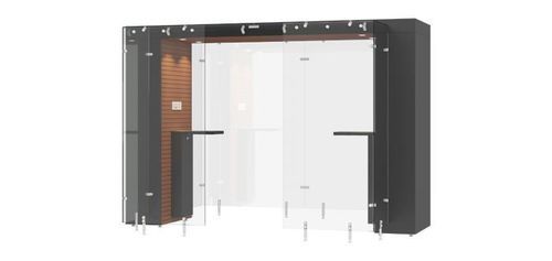 Rauchergestell mit HEPA-Filter - SPAREA 3.2m - Longhi Air - Hartglas / MDF / Stahl