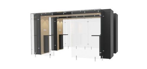 Rauchergestell mit HEPA-Filter - 2SPArea 4m - Longhi Air - Aktivkohle / Hartglas / MDF