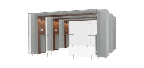 Rauchergestell mit HEPA-Filter - 3SPArea 4m - Longhi Air - Hartglas / MDF / Stahl