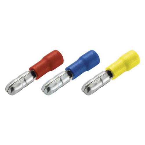 Flachstecker - AK-AK series - SAS - Zylinderstecker / rohrförmig / isoliert