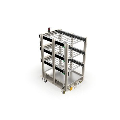 Transportwagen - intra-SOL GmbH - Platten / für Behälter / automatisch