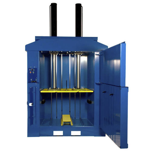 Ballenpresse für Kunststoff - MHM 400 - MHM UK LTD - für Müll / vertikal / mit Frontöffnung