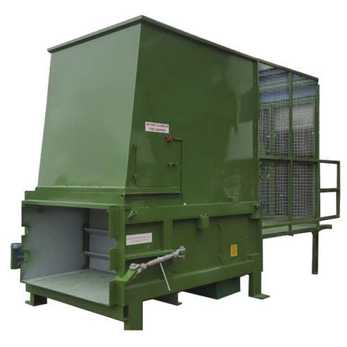 Müllpresse für Mischabfall - MHM 1500 - MHM UK LTD - stationär / hydraulisch / mit oberer Öffnung