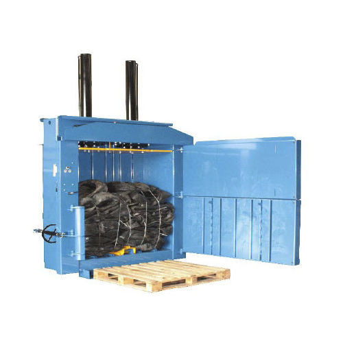 Ballenpresse für Schüttgut - MHM 500HD - MHM UK LTD - vertikal / mit Frontöffnung / hydraulisch