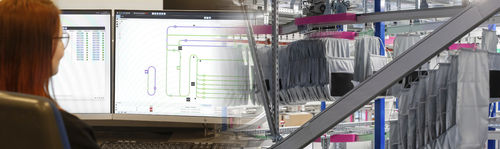 Kontrollsystem / Lagerverwaltung WMS - BEUMER Group GmbH & Co.KG - Prozess / Automatisierung / digital