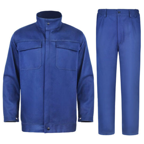 Flammbeständiger Overall - MS-313N - GUANGXI DAHUA MING SHUN PROTECTIVE PRODUCTS CO. ,LTD - Baumwolle / unisex / marineblau