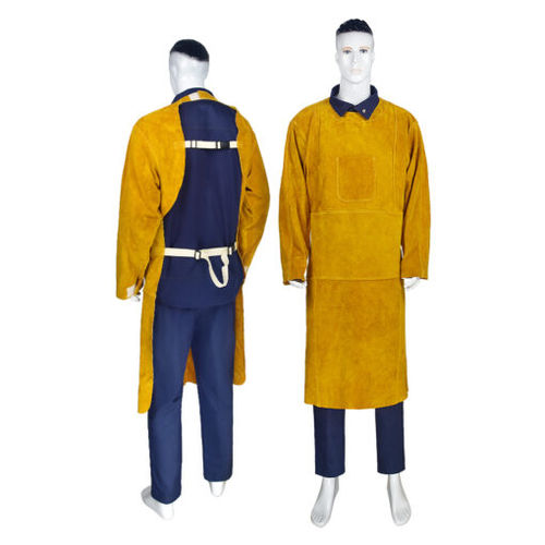 Arbeitsschürze - MS-383 - GUANGXI DAHUA MING SHUN PROTECTIVE PRODUCTS CO. ,LTD - Leder / Baumwolle / Kuhfell